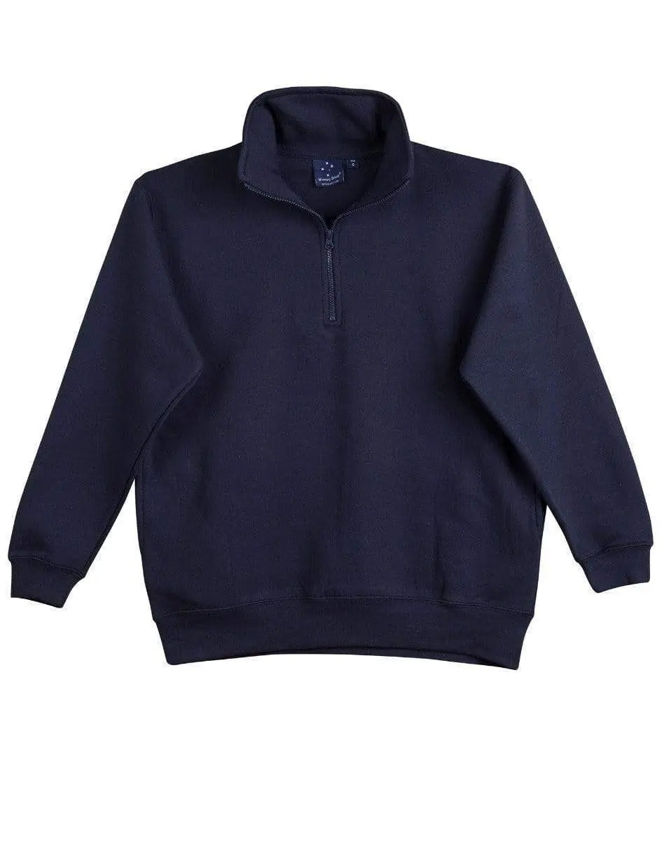 Winning Spirit Falcon Fleece Sweat Top Men's Fl02 Casual Wear Winning Spirit Navy S